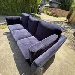 Ceni 83" Sofa - Denim Blue