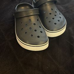 Black And White Crocs