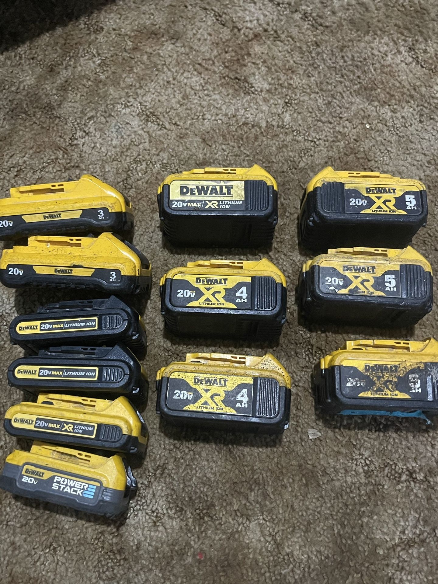 Dewalt Batteries (variety)
