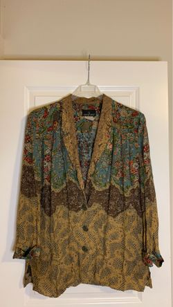 Women’s button up and skirt by Carole Little