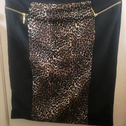 Michael Kors Chettah Print Skirt