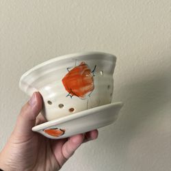 Handmade Pottery Berry Bowl/colander