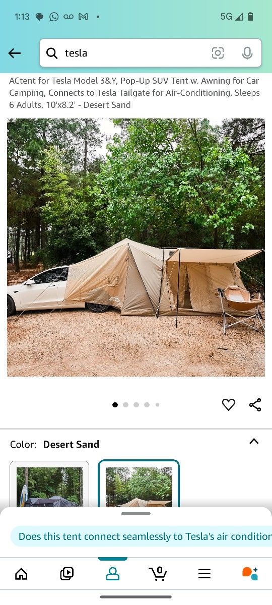 Tesla Camping tent 