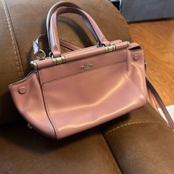 Purple Coach Cross Body Shoulder Bag 