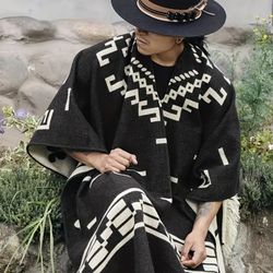 PONCHO PERUVIAN STYLE WESTERN 