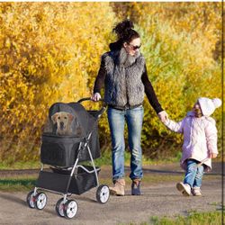 4 Wheels Pet Stroller
