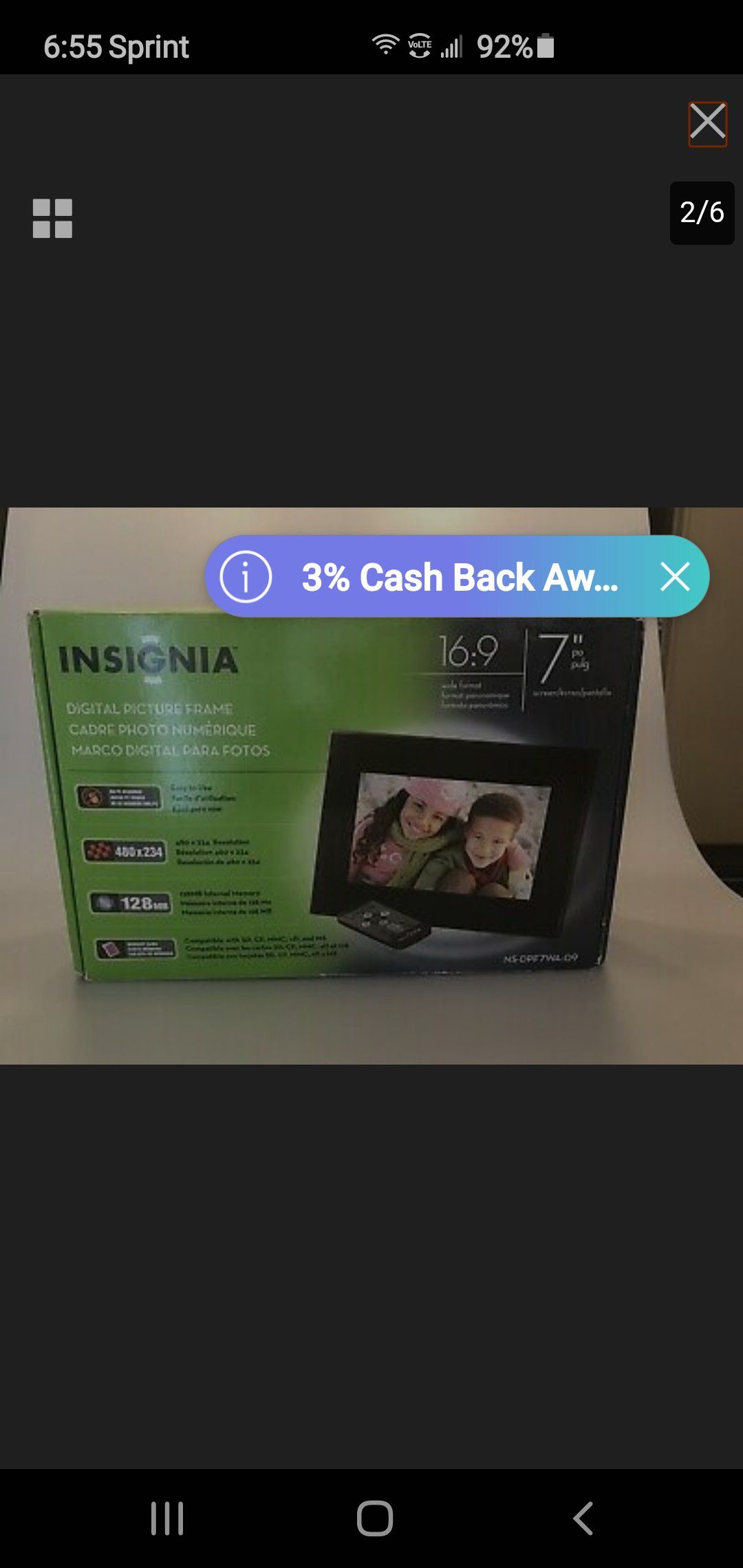 Insignia 7" Digital Picture Frame