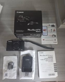 🔥🔥Canon PowerShot G7 X Mark III 20.1MP Point & Shoot Digital Camera Black OPEN BOX