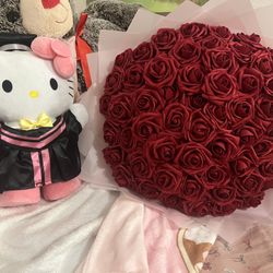 Hello Kitty Grad Bouquet And Plush Gift 