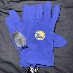 NBA Golden State Warriors Men’s Fleece Gloves Brand New