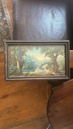 Antique Lithograph Print - Love’s Paradise - Fox