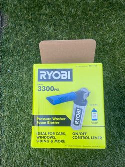 Ryobi foam cannon