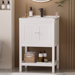 24 Inch Bathroom Vanity with Sink - ST6