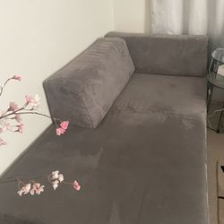 West Elm - Tillary Modern Sectional Convertible Couch / Sofa (Gray) / Twin Bed Size