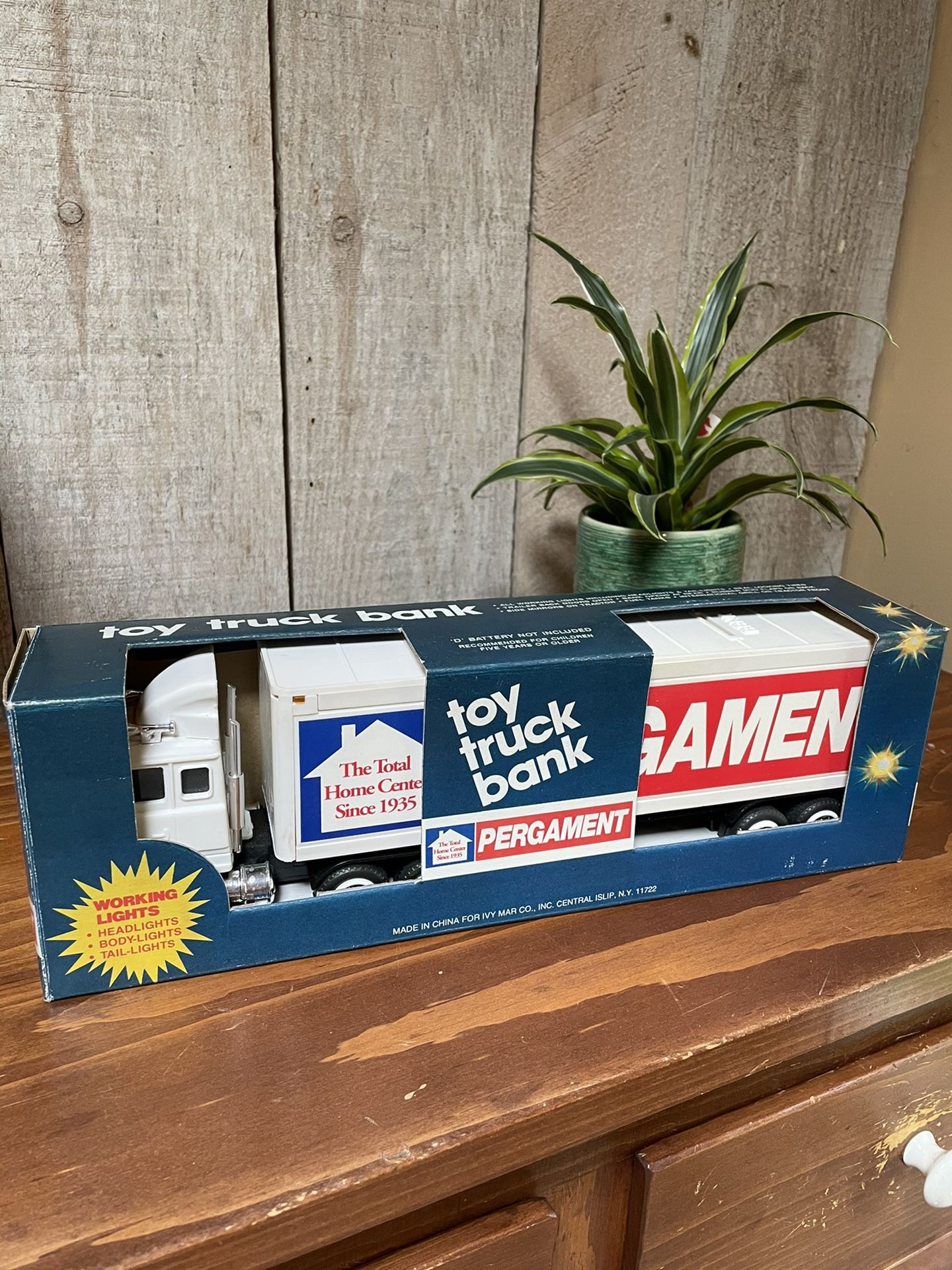 Pergament Truck Bank Model 