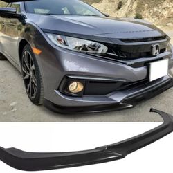 Fits 19-21 Honda Civic GT Style Front Bumper Lip Splitter - PU