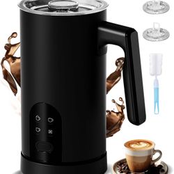 🔥Brand new🔥 Electric Milk Frother, 4-in-1 Automatic Milk Frother and Steamer 11.8oz/350 ml, Hot and Cold Foam Maker, Milk steamer Warmer Heater Foam