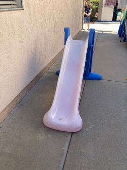 Child’s plastic slide