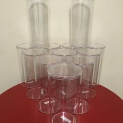 Lot of 12 plastic action figures cases