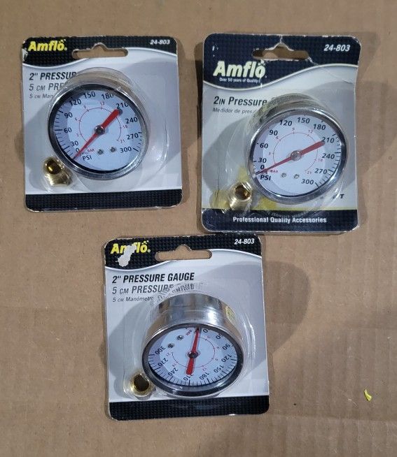 Amflo 2in Pressure Gauge 24-803