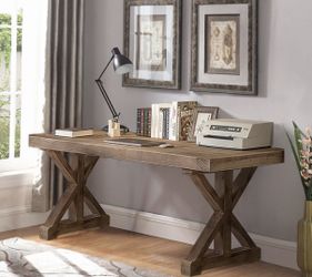 Rustic Farmhouse Wooden Office Desk
