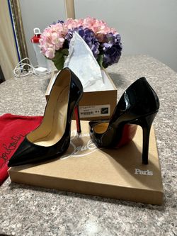 PIGALLE 120 PATENT CALF - BLACK