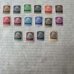 German Alsace France occupation Complete set of MNH Stamps