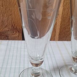 Princess House pilsner glasses