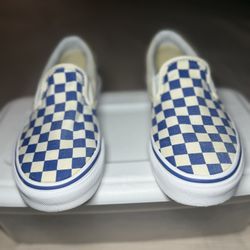 Old Skoo Slip On Vans ‘ Checkerboard’ Size 5 