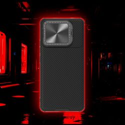 Iphone 15 pro: max plus Nillkin textured prop fiber nylon casing - Black 