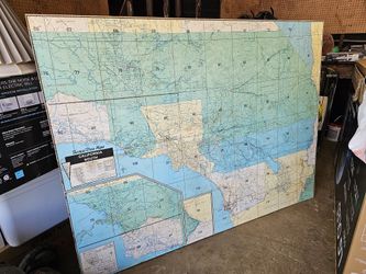 Giant Thomas Bros Map Man Cave Art 