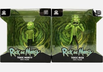 CultureFly Toxic Rick and Morty 4” Vinyl Figure Set