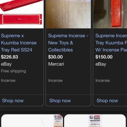 Supreme Incense Tray W/ Incense Pack