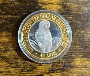 Atlantis Parrot Limited Edition .999 Silver $10 Gaming Token