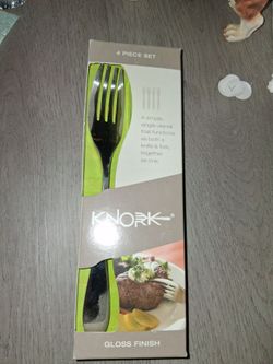 Knork 4-Piece Gloss Finish Utensil Set