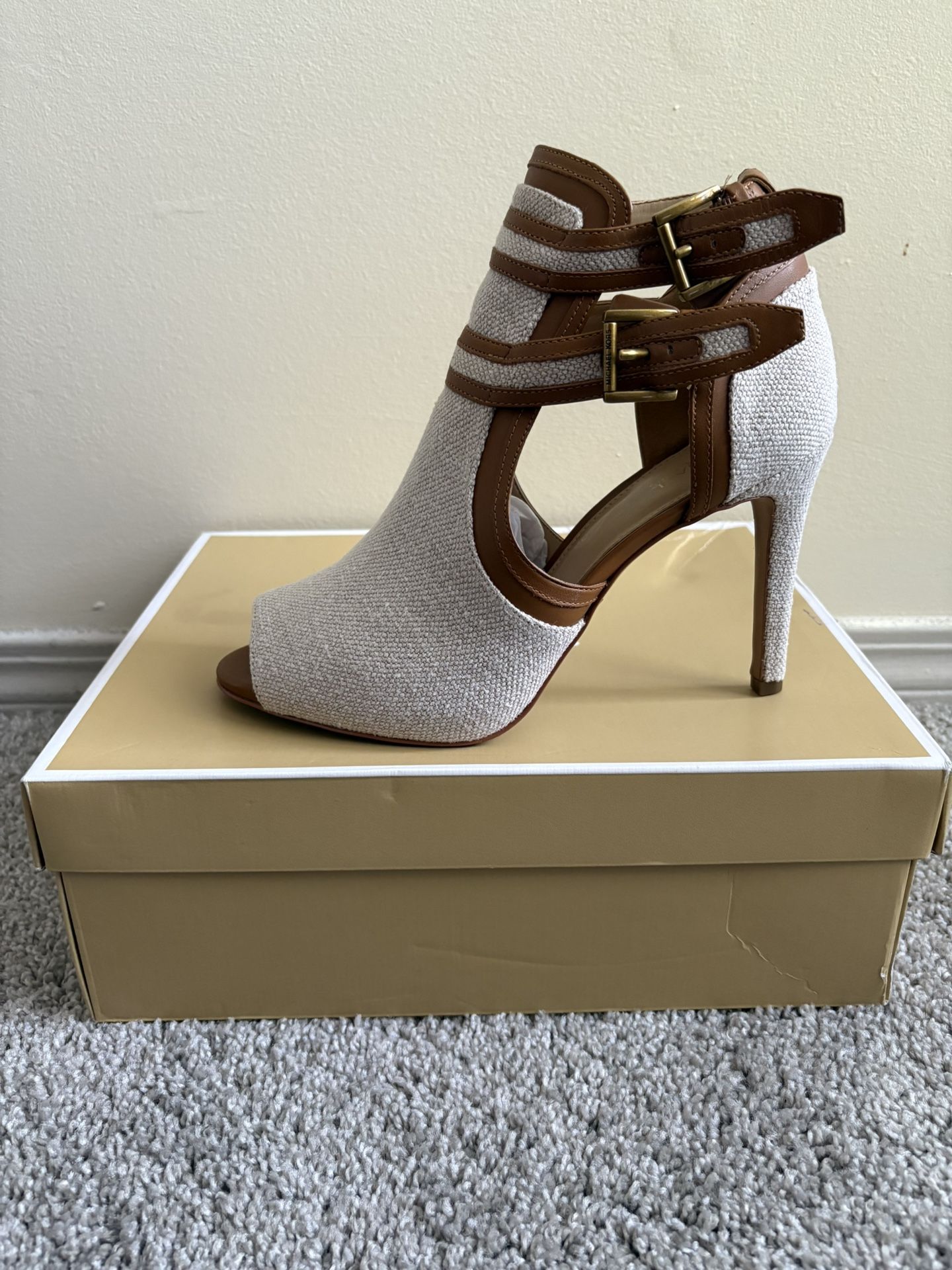Michael Kors Open Toe Bootie. Size 9.5
