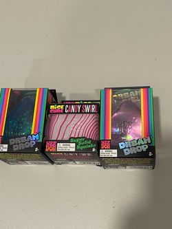 Nee Doh Nice Cube Candy Swirl Super Solid Squish & Squeeze Toy Pink/White