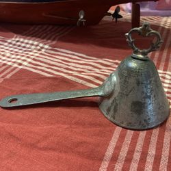 Antique Ice Cream Scoop Tin Conical Heart Shaped Turn Key 