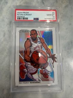 2024-25 Panini Prizm Kevin Durant Manga #8 PSA 10 GEM MINT SSP Case Hit