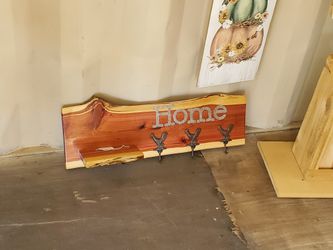 Cedar coat rack