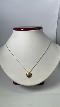 14k gold heart pendant necklace