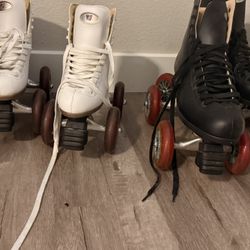 2 Pairs of Quad Roller Skates – Sizes 6 & 12 – $80