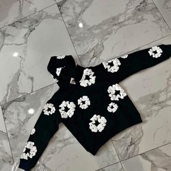 Denim Tear Black Hoodie Size Medium