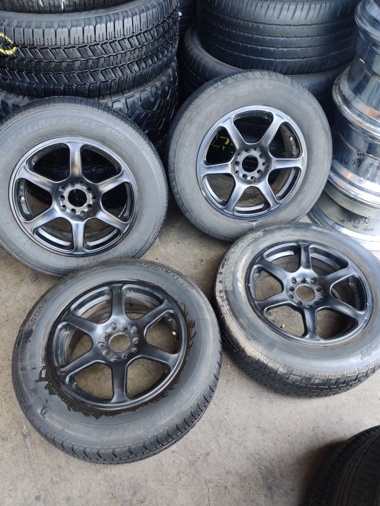 Set of used 15" 5 lug universal rims