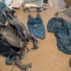 Gregory Backpack 65L + Rain Cover & Removable Daypack - Used Once!