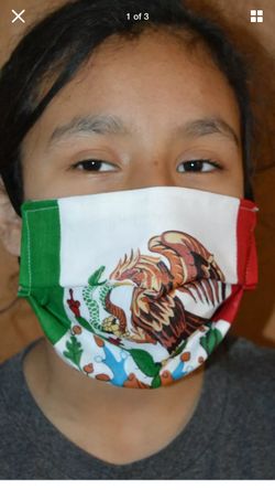 Mexico Flag Mask Cubre Boca