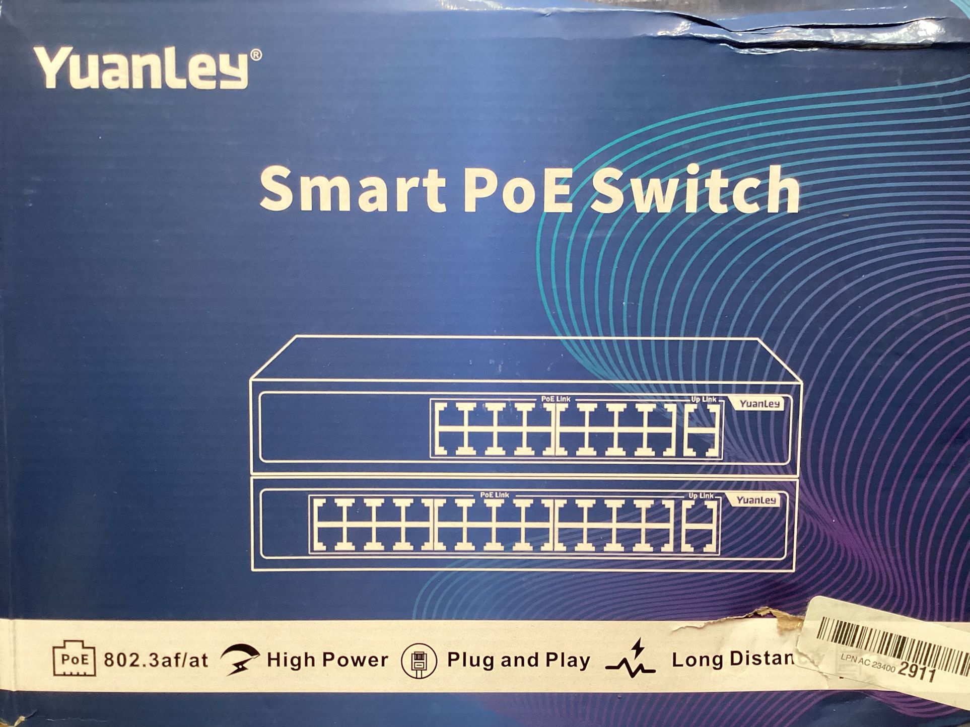 Yuanley 19 Port Ethernet Switch with 16 Port PoE