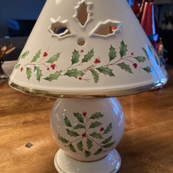 Vintage 10” Lenox Candle Lamp