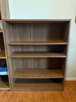 Brown Wood Bookshelf