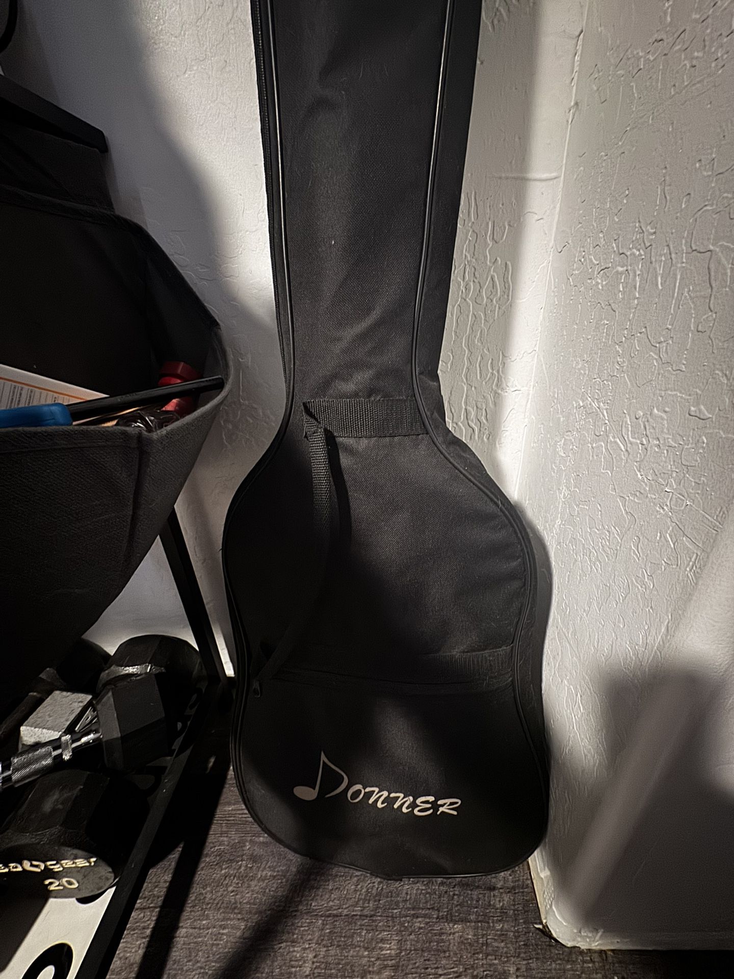 Fender Stratocaster-style electric guitar.